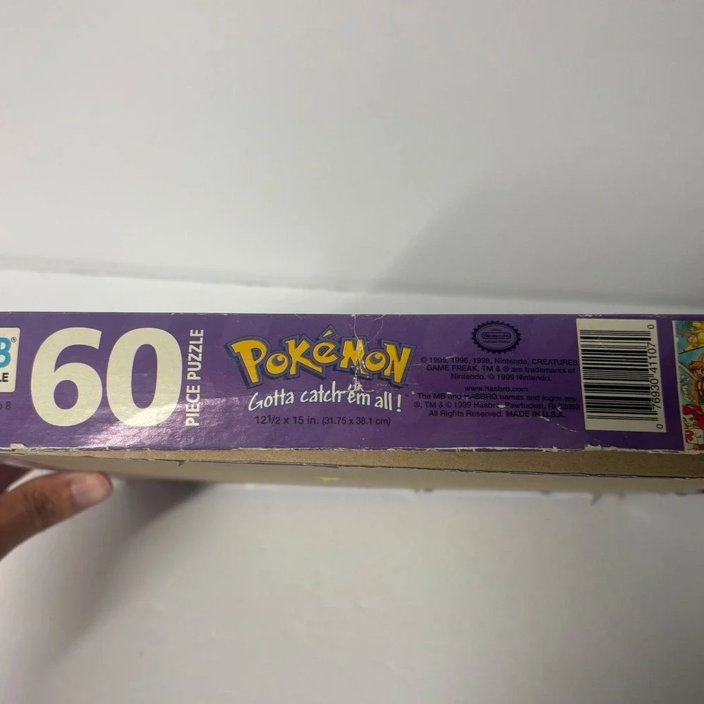 1999 Pokemon Milton Bradley 60 Piece Puzzle Ash Pikachu Team Rocket Incomplete